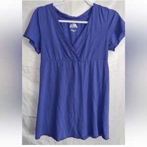 Shimera purple V-Neck babydoll Top women’s small Y2K